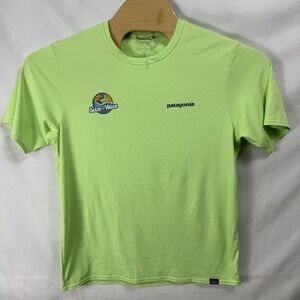 Patagonia Men's Capilene Cool Daily Graphic Tee Seize The Wave Salamander Green
